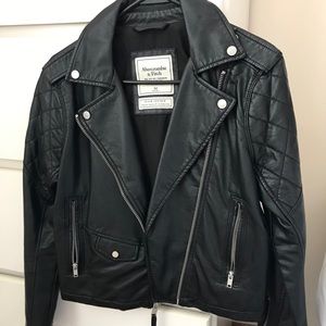 Abercrombie and Fitch Vegan Leather Jacket